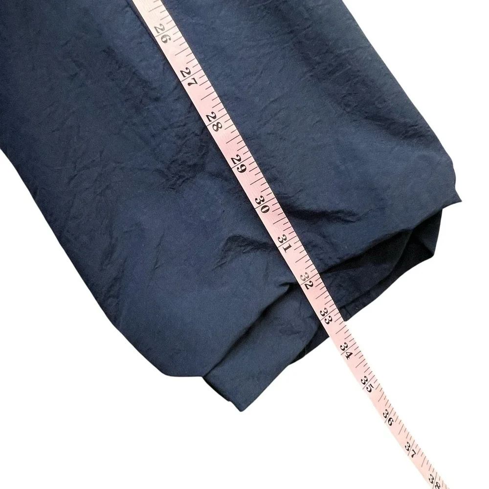 Vintage Givenchy Track Pants Mens L Navy Nylon Windbreaker Joggers 90s USA